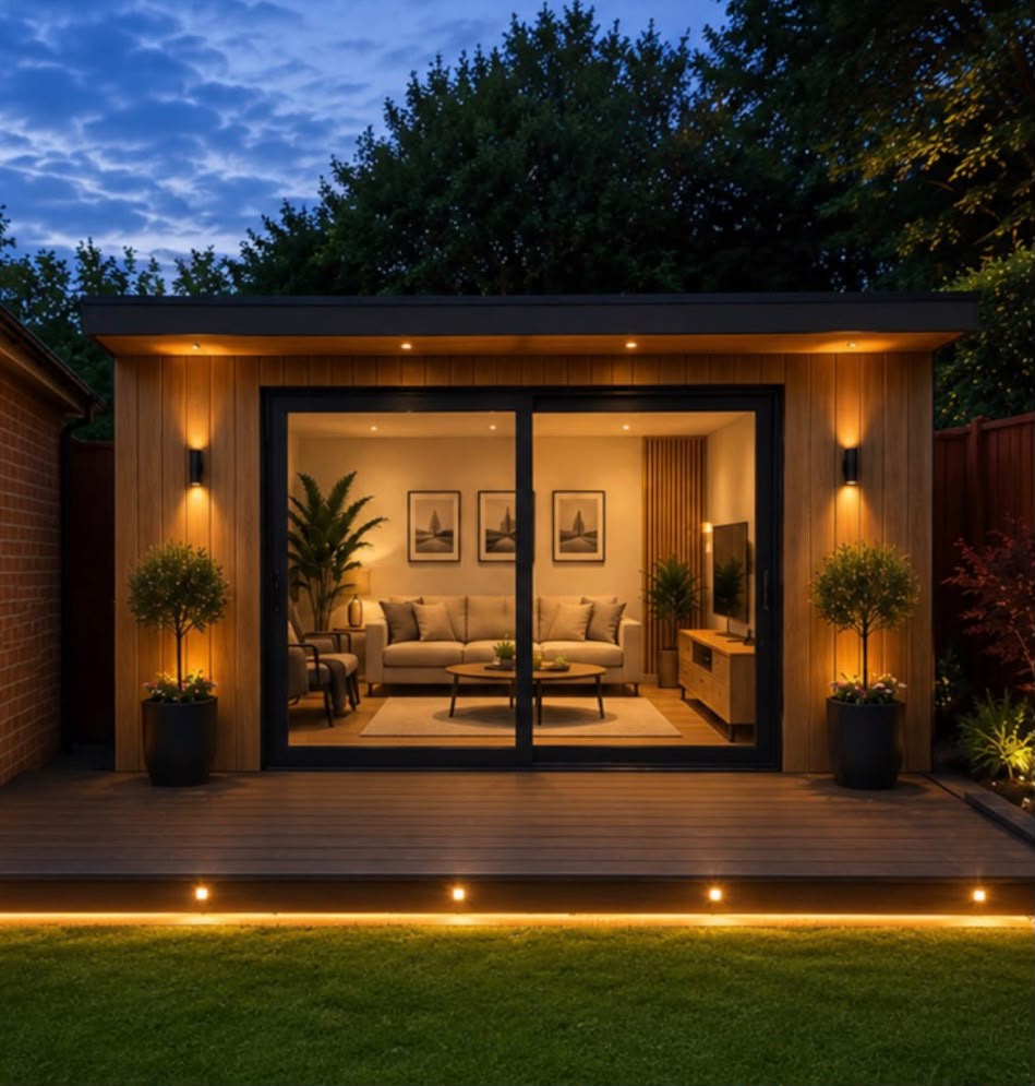 Illuminated garden room