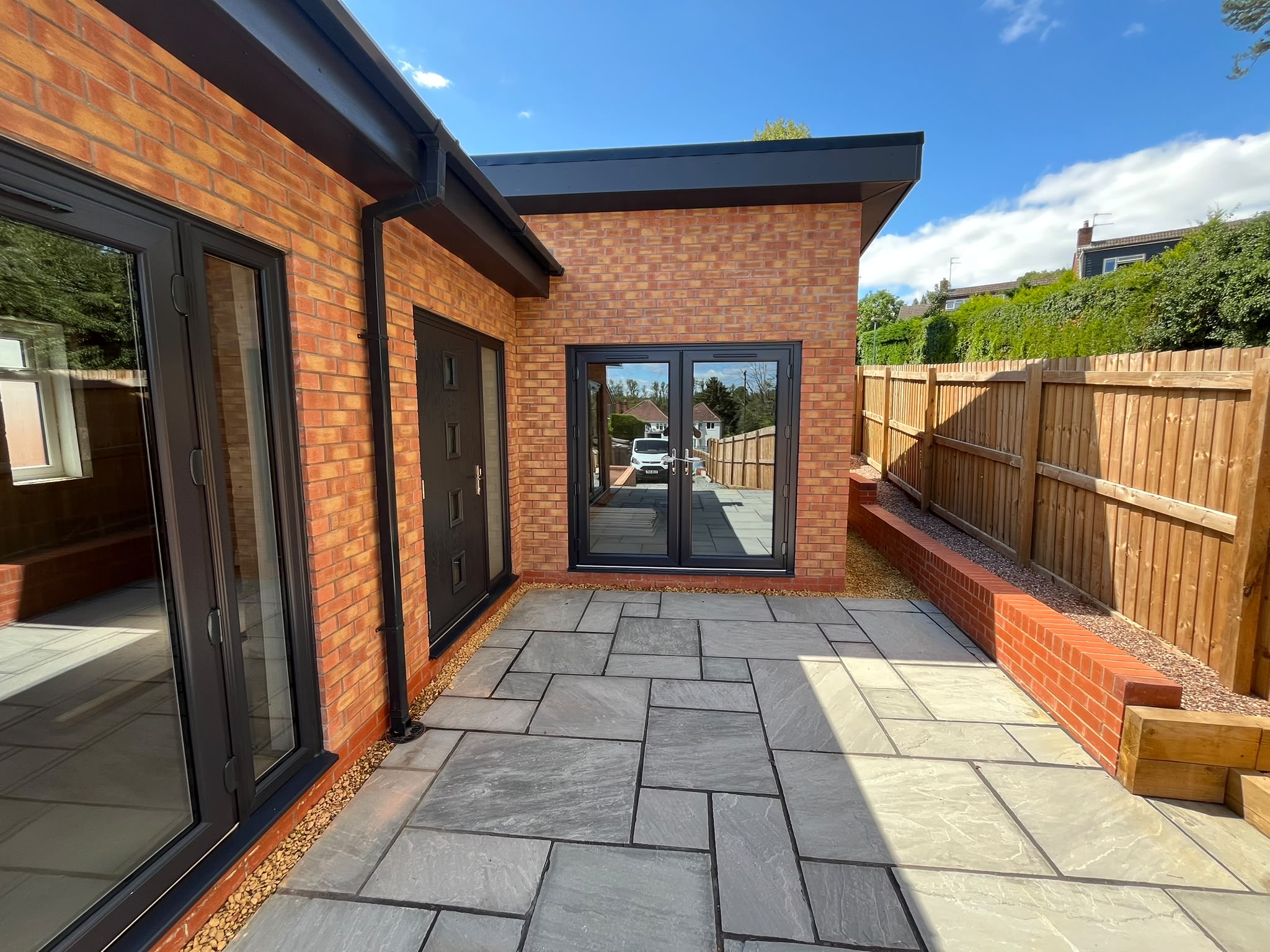 New build bungalow with external patio area